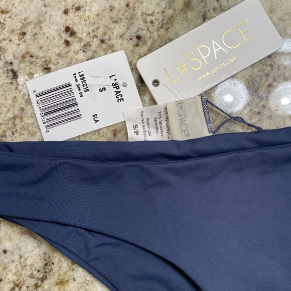 NWT L*Space Slate Blue Sandy Bikini Bottom (Size S) - Picture 6 of 6